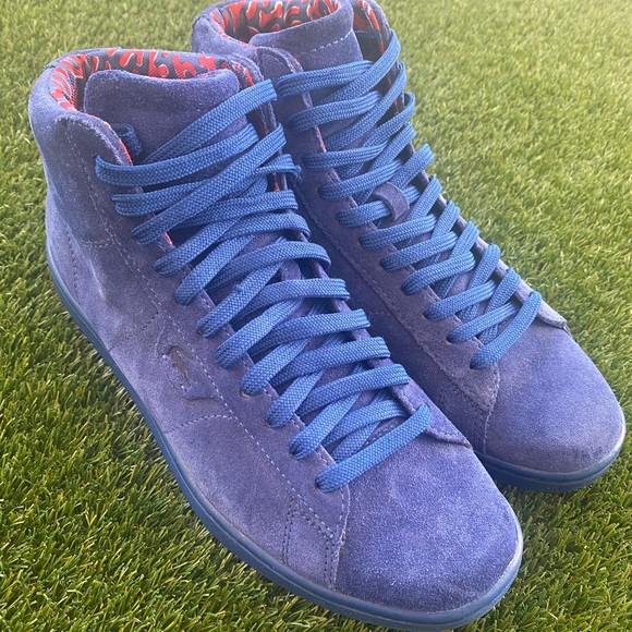 Other - 🔥LACOSTE BROADWICK HI-SHOE BLUE SUEDE (8.5) MENS 🔥